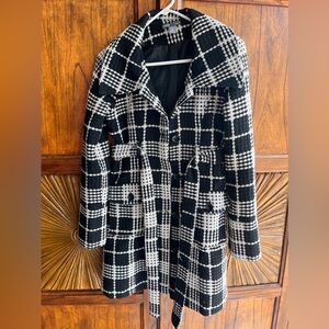 Small black and white peacoat! Size small